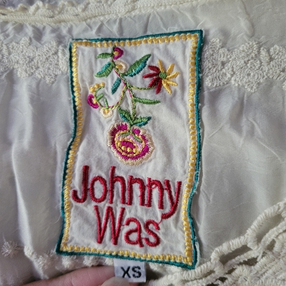 Johnny was  100% Cupra Rayon top blouse. - Picture 9 of 11